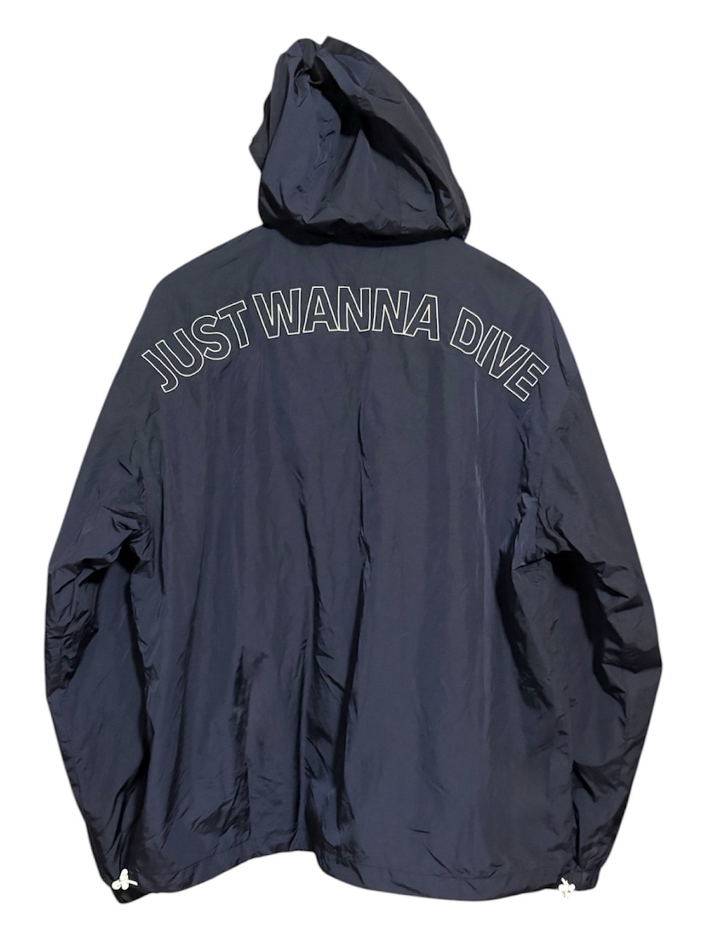 BTS “Just Wanna Dive” Navy Hooded Windbreaker Jacket